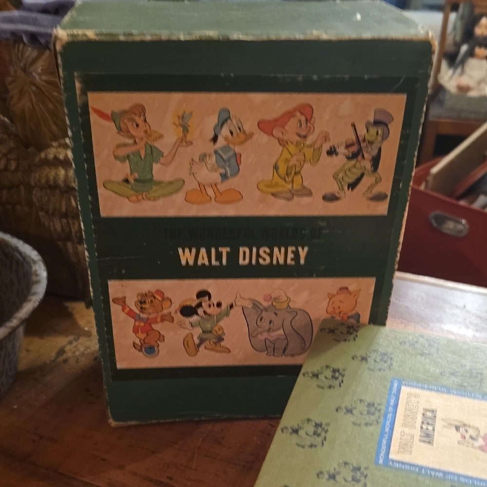 Disney Green  Box with Classic Characters Books